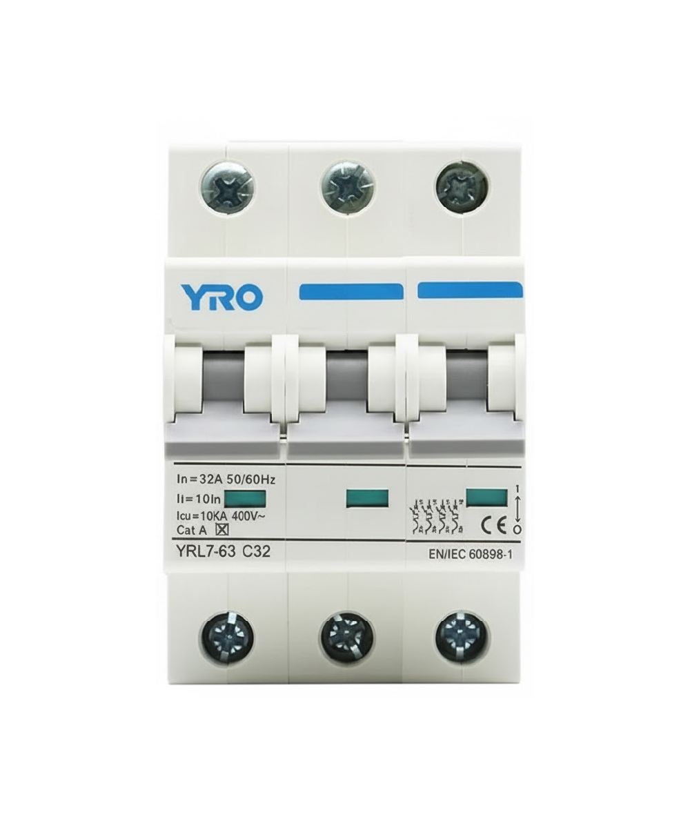 Interruptor Automático YRO YRL7 3P 25A 6kA 220/440V AC